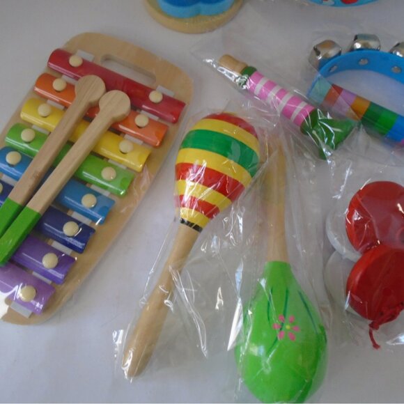 Toddlers Musical Musical Toy Set 3-5 Years Old 6 musical instruments + Puzzle - Picture 5 of 7
